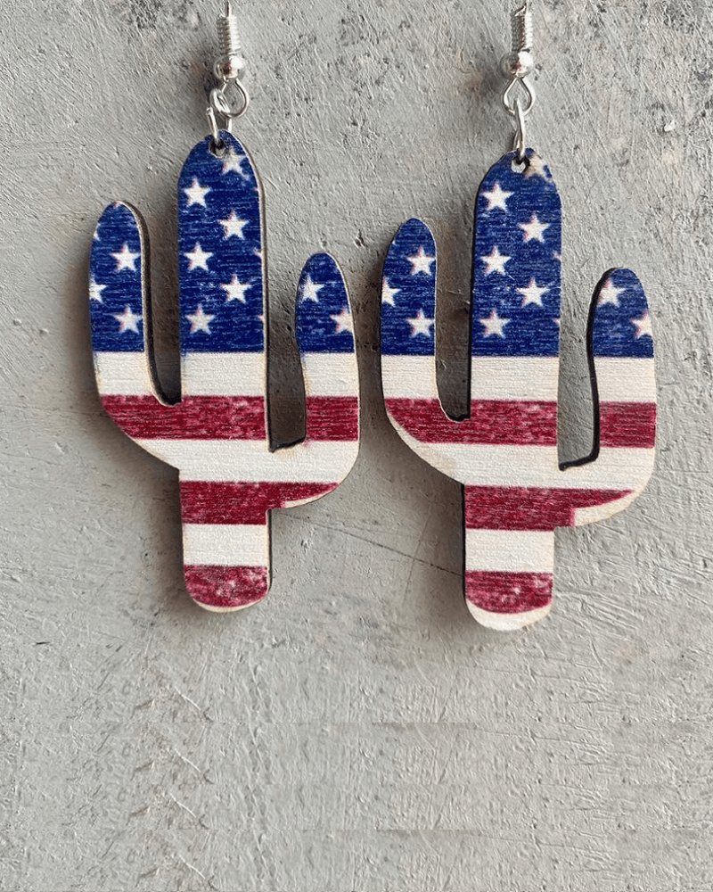 Independence Day Dropped Earrings