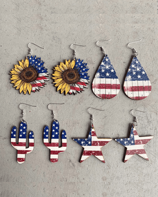 Independence Day Dropped Earrings