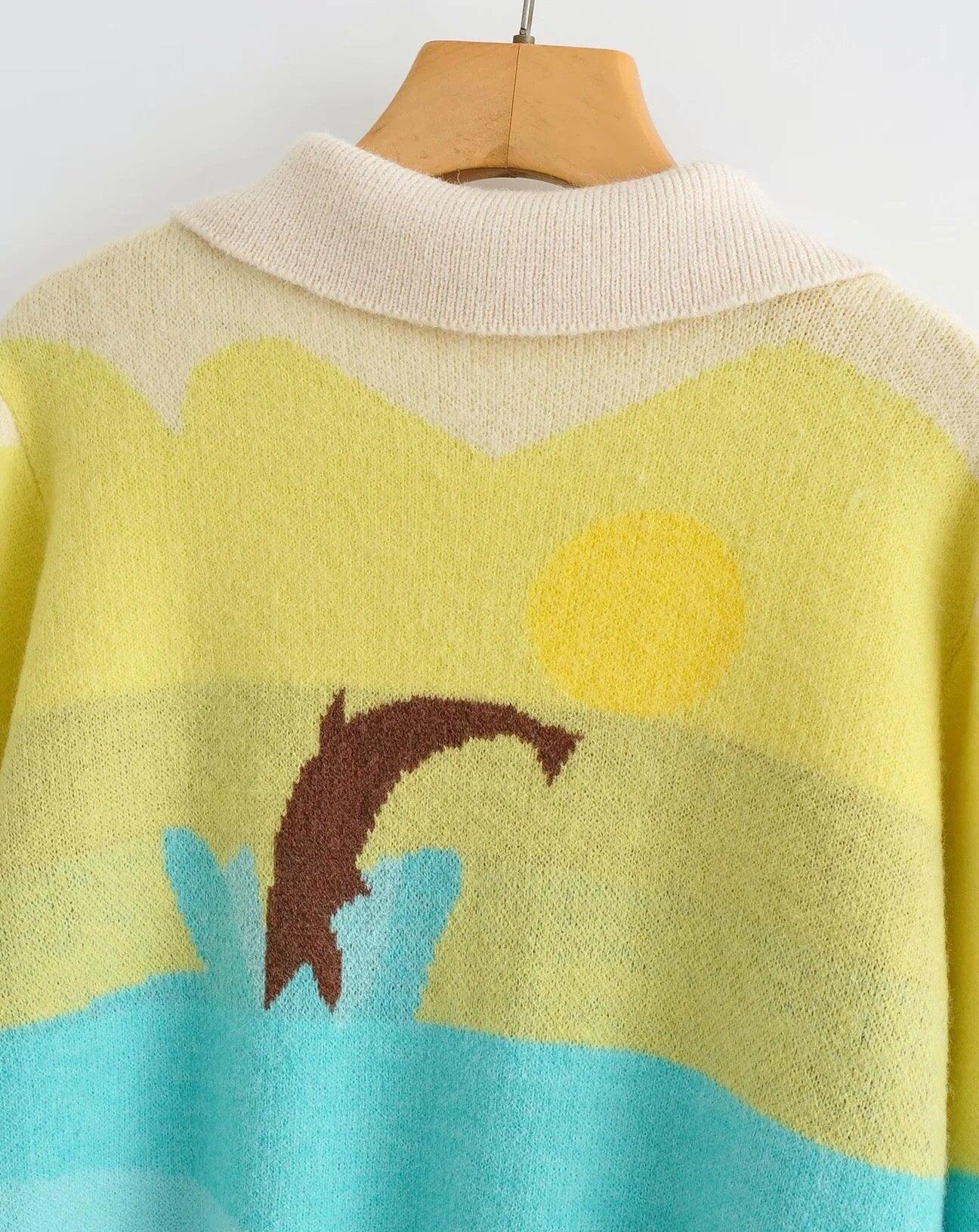 The Wave Rider Long Sleeve Cardigan