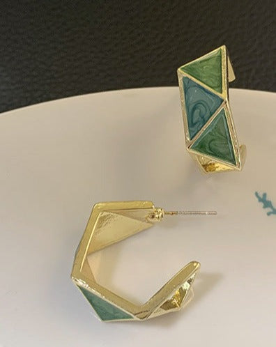 Green Vintage Multiple Styles Dropping Earrings