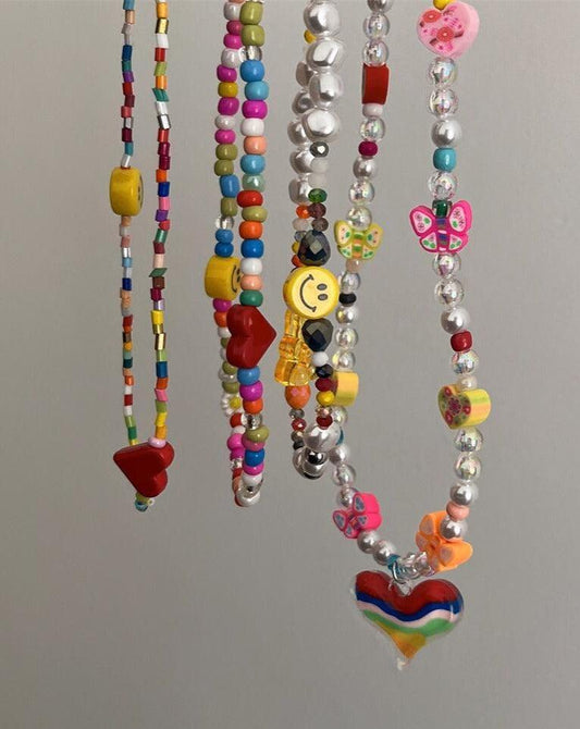 Colorful Handmade Beads Necklace